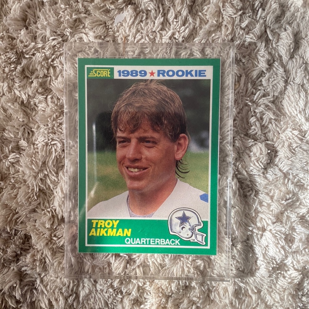 Troy Aikman Quarterback Dallas Cowboy 1989 score 270